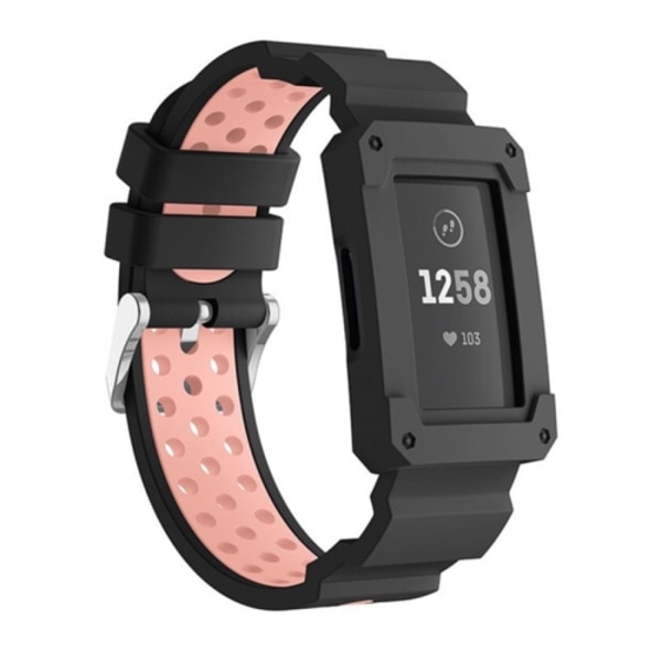 För Fitbit Charge 3 allt-i-ett case Watch Pink
