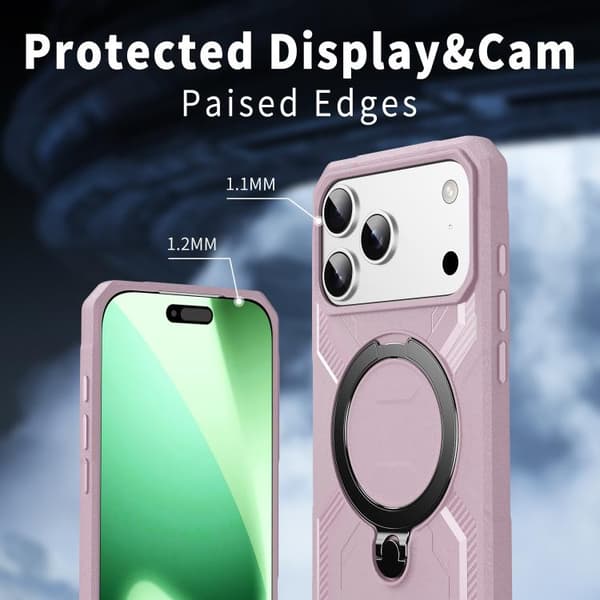 iPhone 18 Pro Max / iPhone 17 Pro Max Frostad MagSafe Skal Rosa