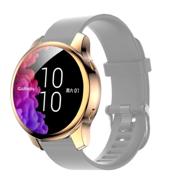 Galvaniskt täckande TPU- case för Garmin Venu Rose Gold