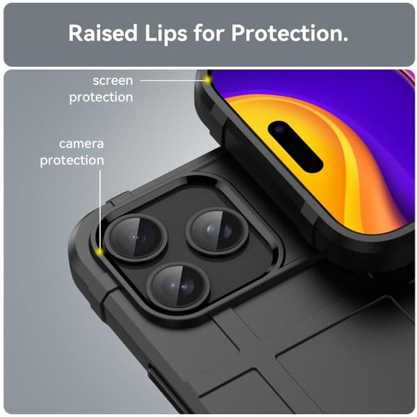 iPhone 18 Pro / iPhone 17 Pro Skal med Full Coverage och Stötskydd - TPU Svart