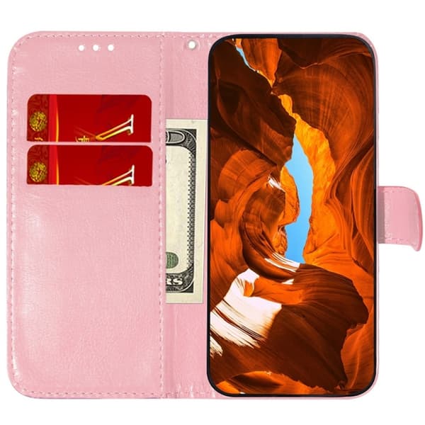 Redmi Note 14 Pro / Note 14 Pro+ 5G - Färgglad Magnetisk Spänne Läder fodral Rosa