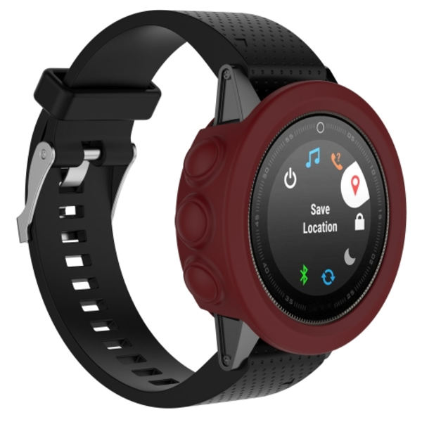 Smart Watch Case, värd ingår inte för Garmin Fenix ​​5S Dark Red