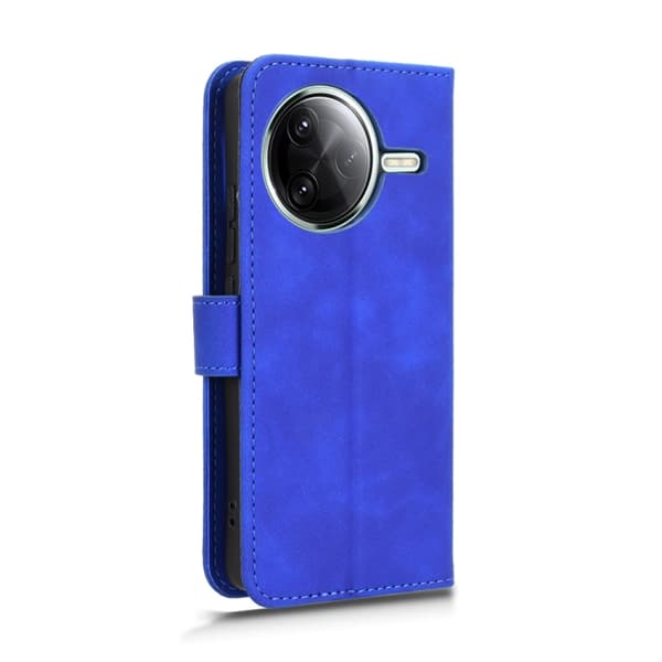 Redmi K80 Pro - Magnetisk Flip Läderfodral med Skinnkänsla Blå