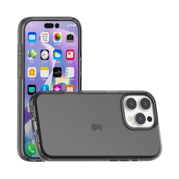 iPhone 16 Pro Shockproof Terminator Transparent Skal Grå
