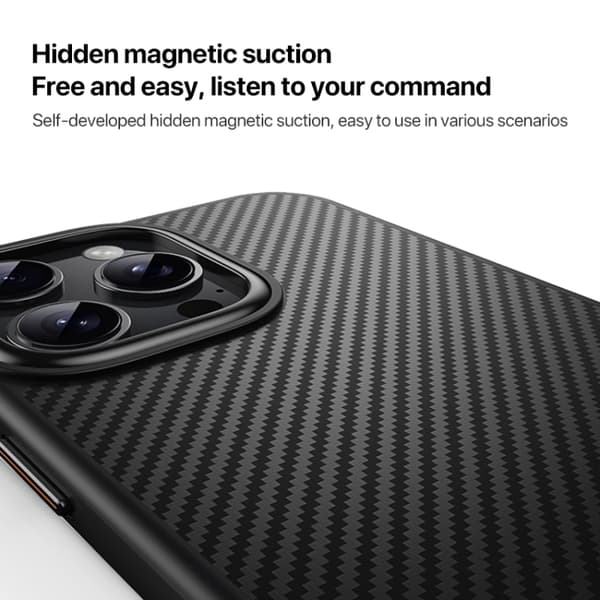 iPhone 16 Pro Kevlar Fiber Stötsäker MagSafe Skal
