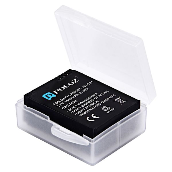 4 i 1 AHDBT-501 3.85V 1220mAh batteri + AHDBT-501 3-kanals batteriladdare + nätförvaringsväska + batteriförvaringslådor för GoPro HERO7 /6 /5