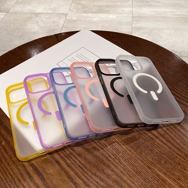iPhone 16 Pro Dual-Sided Frosted MagSafe Klar Skal Vit