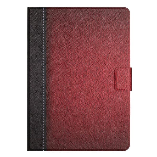 iPad Pro 11 2024 Skal - Stitchat Solid Färg Flip Läder Fodral Röd