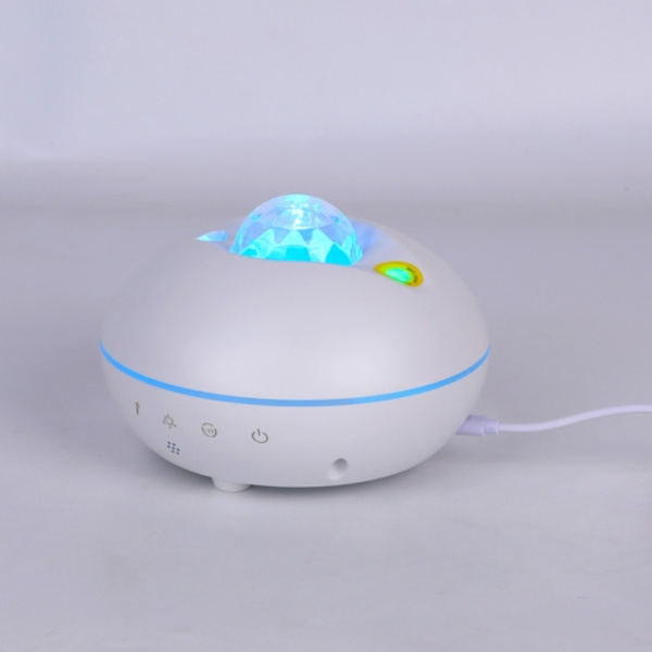 LED Vattenmärke Fjärrkontroll Projektion Stjärnhimmel Ljus Laser Projektion Ljus Atmosfär Nattljus(Vit)