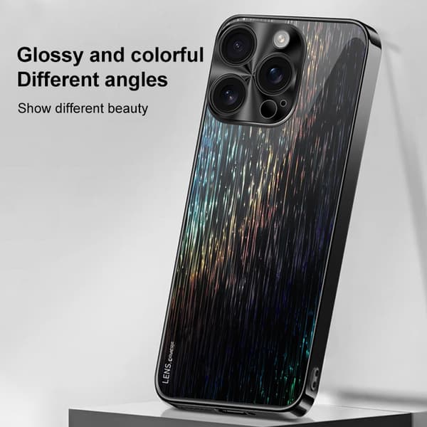 iPhone 16 Pro Max Färgglad Ultratunn Stötsäker Skal Blå