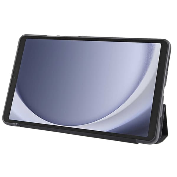 Samsung Galaxy Tab A9 / A11 Tri-fold TPU Läderfodral Svart