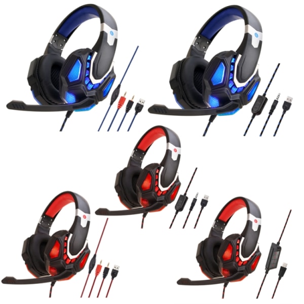 Soyto G10 Gaming-headset för PS4 Svart blå