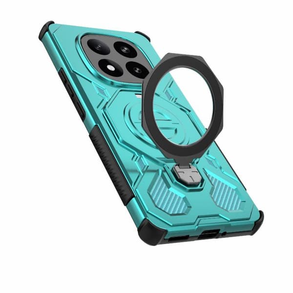 Redmi Note 14 Pro+ 5G Global - J-20 Solid Färg MagSafe Magnetisk TPU+PC Mobilskal Blå sjön