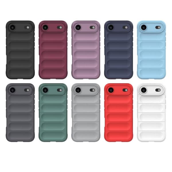 iPhone 17 Air Skal Magic Shield TPU + Flanell Grå