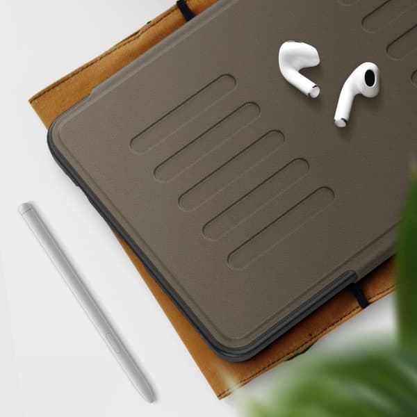 Samsung Galaxy Tab A9 / A11 Magnetiskt läderfodral Brun