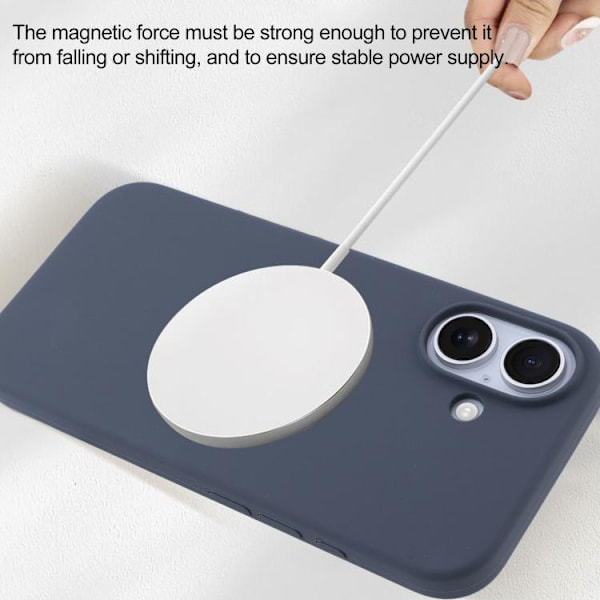 iPhone 16 Pro Max Liquid Silicone Full Coverage MagSafe Skal Marinblå