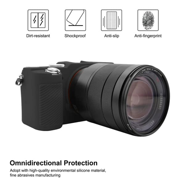 Mjukt silikonfodral för Sony A7C / ILCE-7C Svart