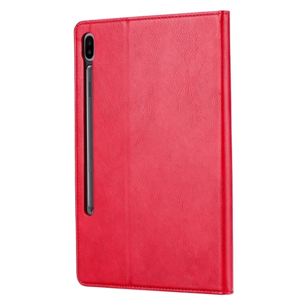Samsung Galaxy Tab S8+ X800 Läderfodral med Textur Röd