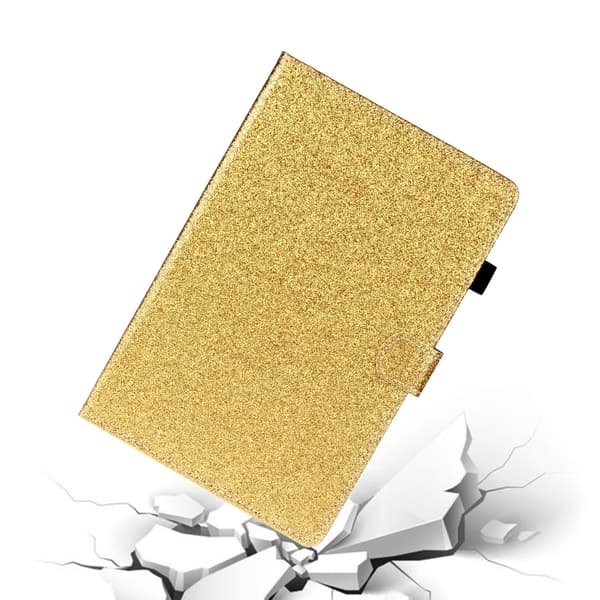 Samsung Galaxy Tab A8 10.5 (2021) Glitter Läderfodral Guld