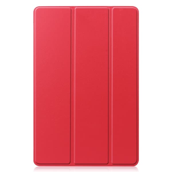 Samsung Galaxy Tab S9 FE Custer 3-Faldig Läderfodral Röd