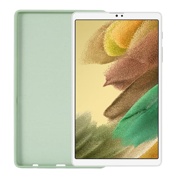 Samsung Galaxy Tab A7 Lite Solid Färg Silikon Stöttålig Tablet Fodral Grön