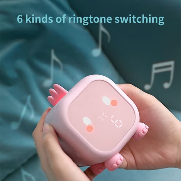 Dinosaur Barnklocka Elektronisk Klocka Multifunktionell Chime Liten Väckarklocka (Grön)