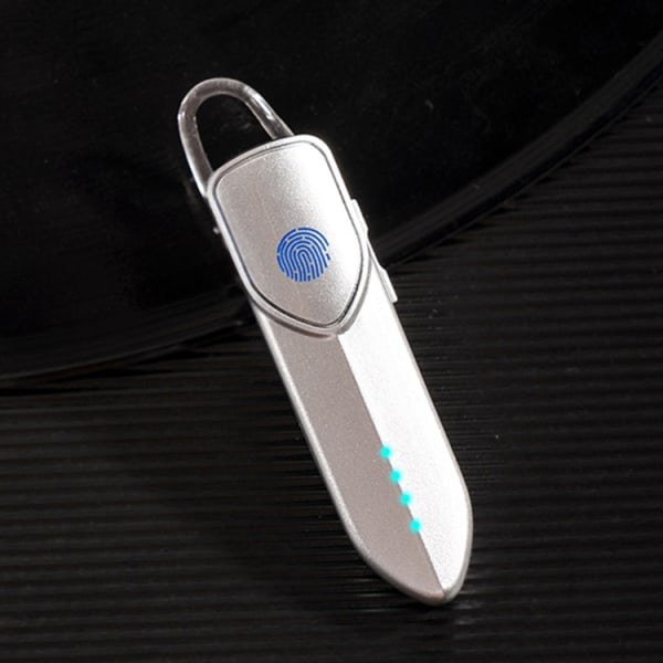 V19S Bluetooth 5.0 Business Style Fingeravtryck Touch Bluetooth Hörlurar Silver