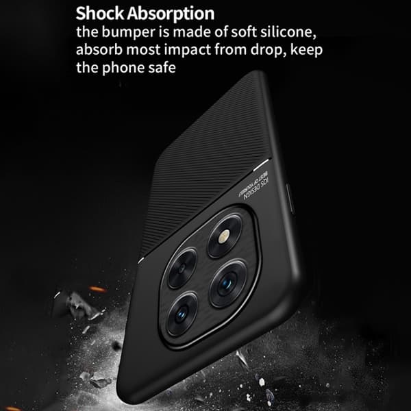Redmi Note 14 Pro 5G - Klassisk Tilt Strip Grain Magnetisk PC Hybrid TPU Mobilskal Grön