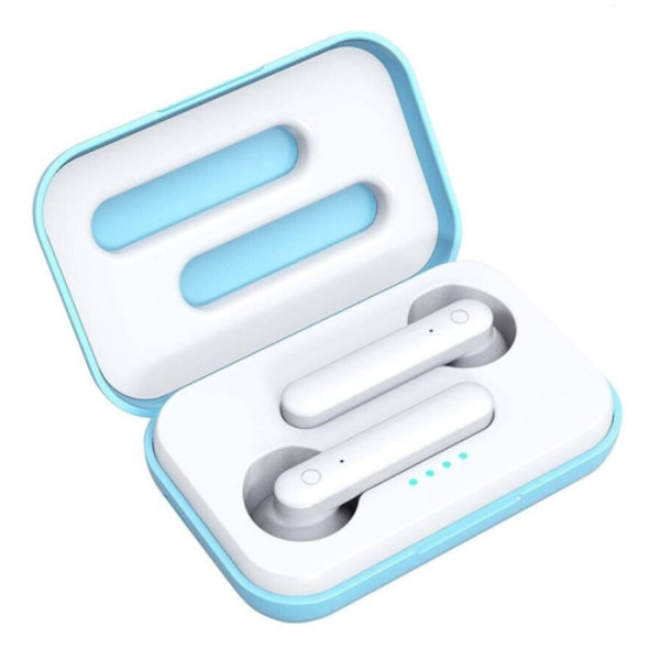 X26 TWS  Bluetooth 5.0 Trådlösa Touch Bluetooth-hörlurar med magnetisk attraktionsladdningsbox, röstassistent och samtal Blå