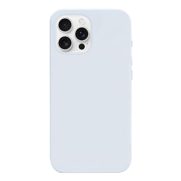 iPhone 16 Pro Max Burom Cloud Sensing Ultra-tunn Flytande Silikon Full Coverage Skal Glaciärblå