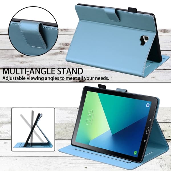 Samsung Galaxy Tab A 10.1 T580 Cartoon Läderfodral Blå