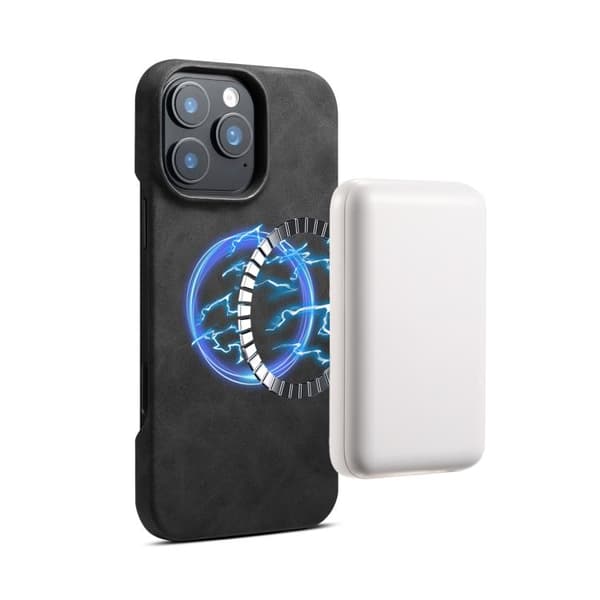 iPhone 16 Pro Max Retro Textur MagSafe Skal Svart