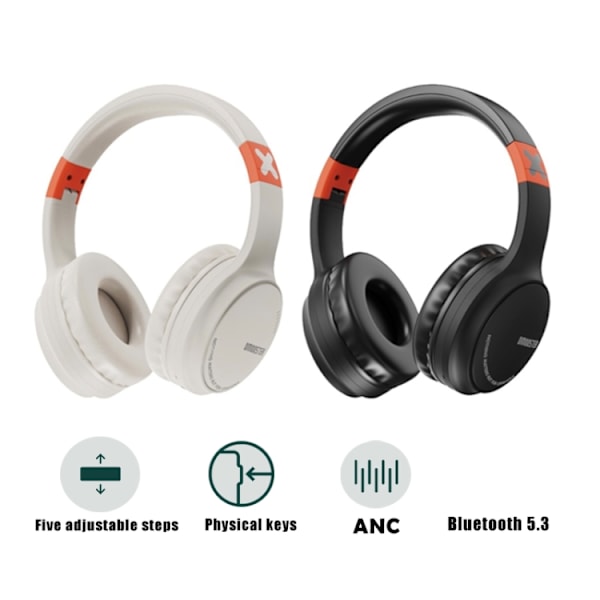 D MOOSTER D51 Fällbar brusreducerande Bluetooth-headset Svart