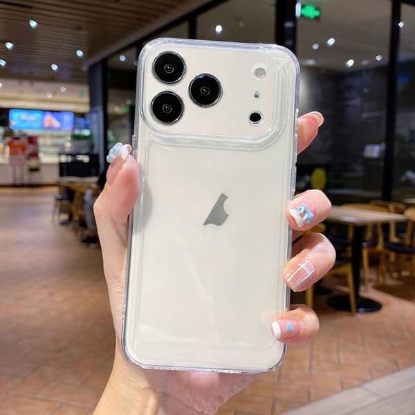 iPhone 18 Pro Max / iPhone 17 Pro Max Skal - TPU med Stötabsorberande Skydd Transparent