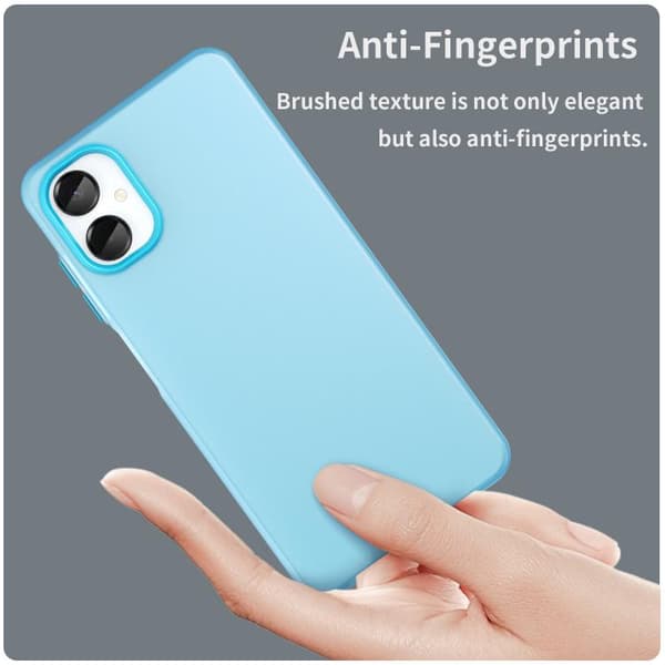 Samsung Galaxy A06 5G Skal i Frostad Translucent TPU Hybrid PC Full Coverage Blå