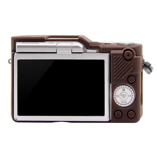 Mjukt silikonfodral för Panasonic Lumix GF10 Kaffe