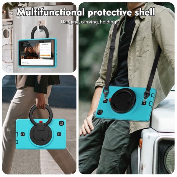 Samsung Galaxy Tab A7 Lite TPU + PC Tabletfodral Ljusblå