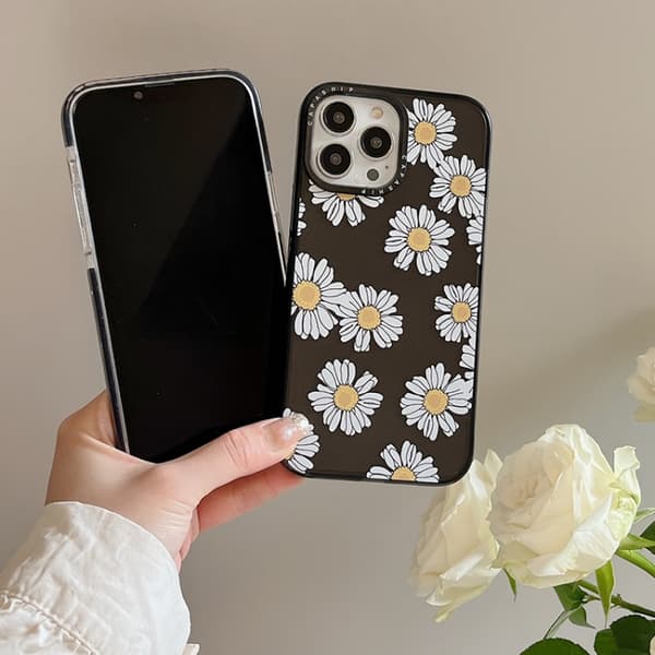iPhone 16 Pro Max Skal med Enkel Illustrationsmönster för Fullt Skydd Älska dig själv B
