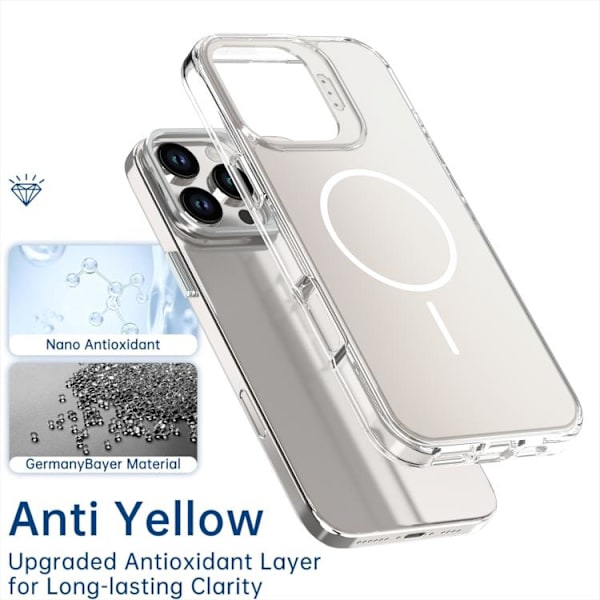 iPhone 16 Pro Max Gradient Discolor Lens Kickstand Magsafe Skal Ökenguld