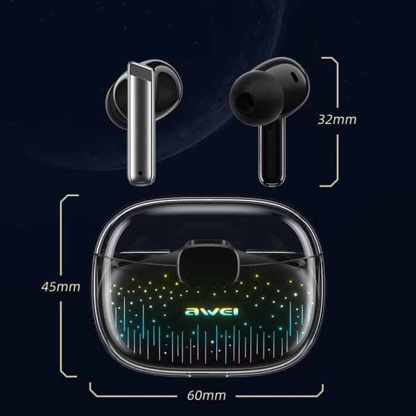 awei T52 Pro True Wireles Gaming Bluetooth-hörlurar Stjärnklart mönster