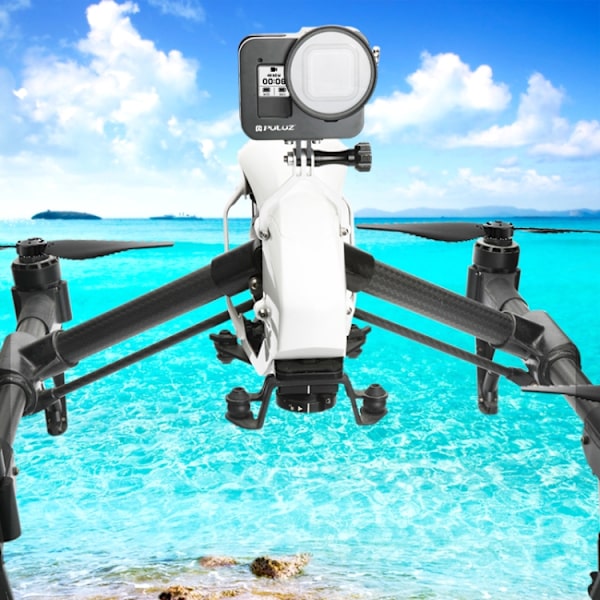 Hölje Skyddande fodral CNC Aluminiumlegering Skyddande bur med 52mm UV-objektiv för GoPro HERO8 Black
