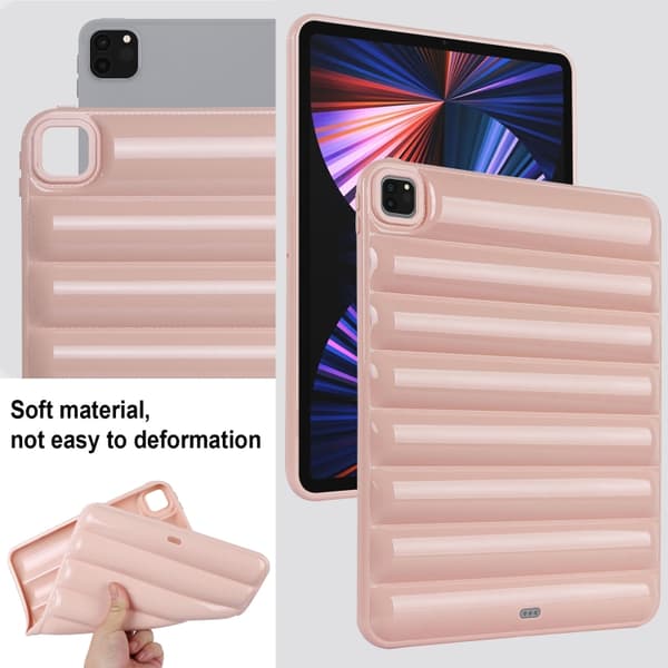 iPad Pro 12.9 2022 / 2021 Eiderdown Kudde Stötsäker Skal Rosa