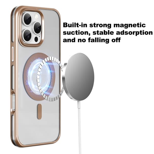 iPhone 16 Pro Max Mutural Airbag Anti-fall MagSafe Magnetisk Skal Grå
