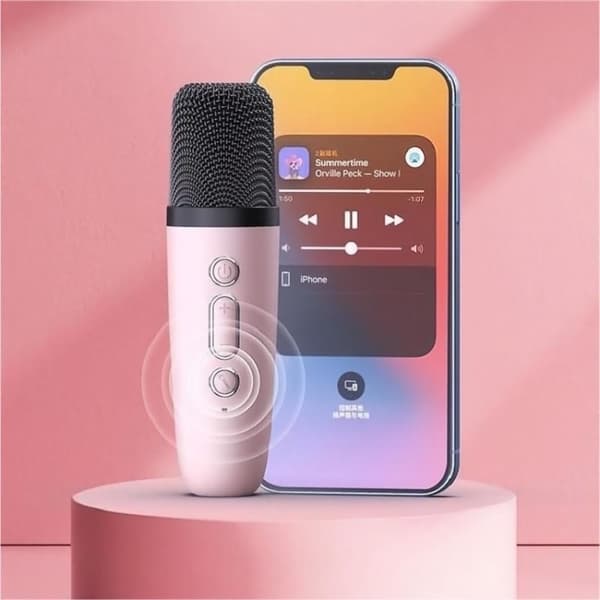 D20 Multifunktionell K Song Bluetooth-högtalare med mikrofon (blå)