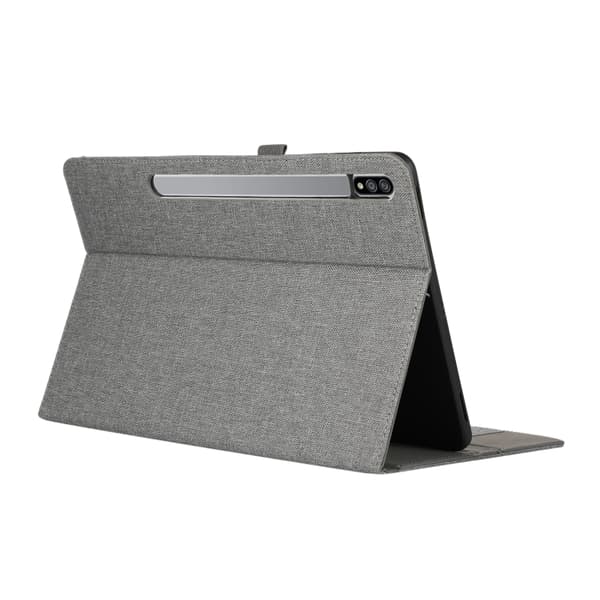 Samsung Galaxy Tab S9+/S10+ Flipfodral i TPU och PU-läder Grå