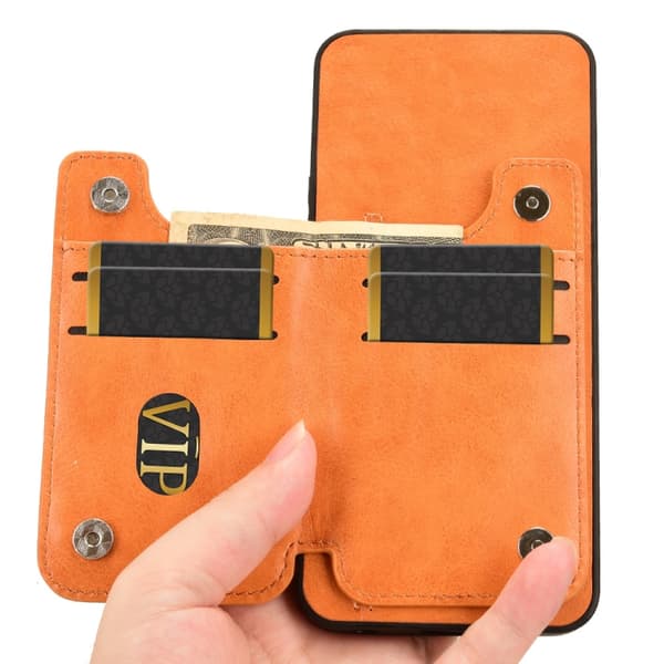 för Pixel 9a - Cow Pattern Sytt Kortfodral Skal Orange
