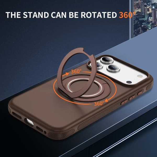 iPhone 18 Pro / iPhone 17 Pro Skal med C MagSafe Gear Holder Kaffe