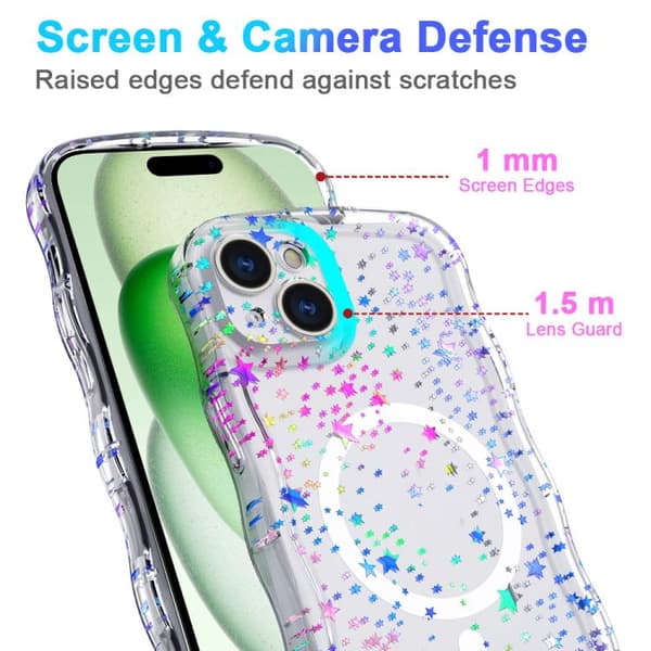 iPhone 16 Pro Wave Star Transparent MagSafe Magnetisk Skal