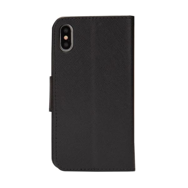 iPhone 18 Pro Max / iPhone 17 Pro Max Skal läderfodral - Mercury Kontrastfärg och Splicing Svart