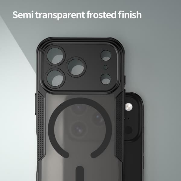 iPhone 18 Pro Max / iPhone 17 Pro Max Skal med Armor Glaze MagSafe Magnetisk Design Svart